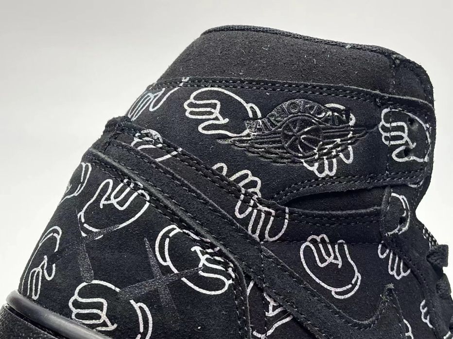 Оригинални мъжки маратонки Kaws x Nike Air Jordan 1 High black