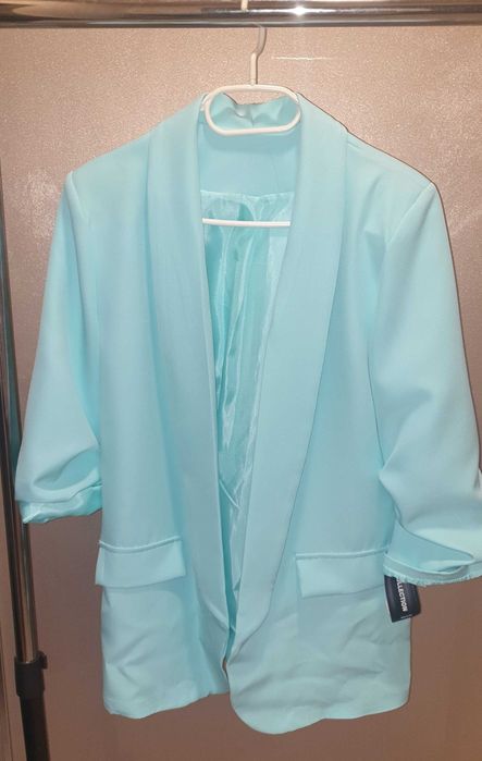 Sacou dama Fancy Concept Casual Bleu-Turcoaz , L