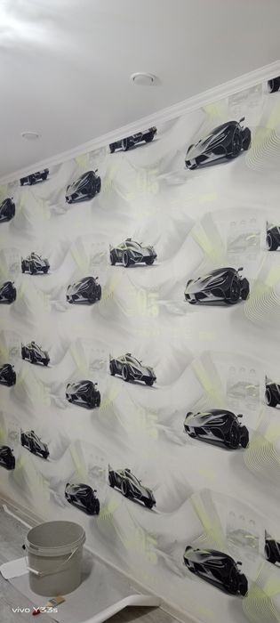 Поклейка обоев,галтелей,частичный ремонт