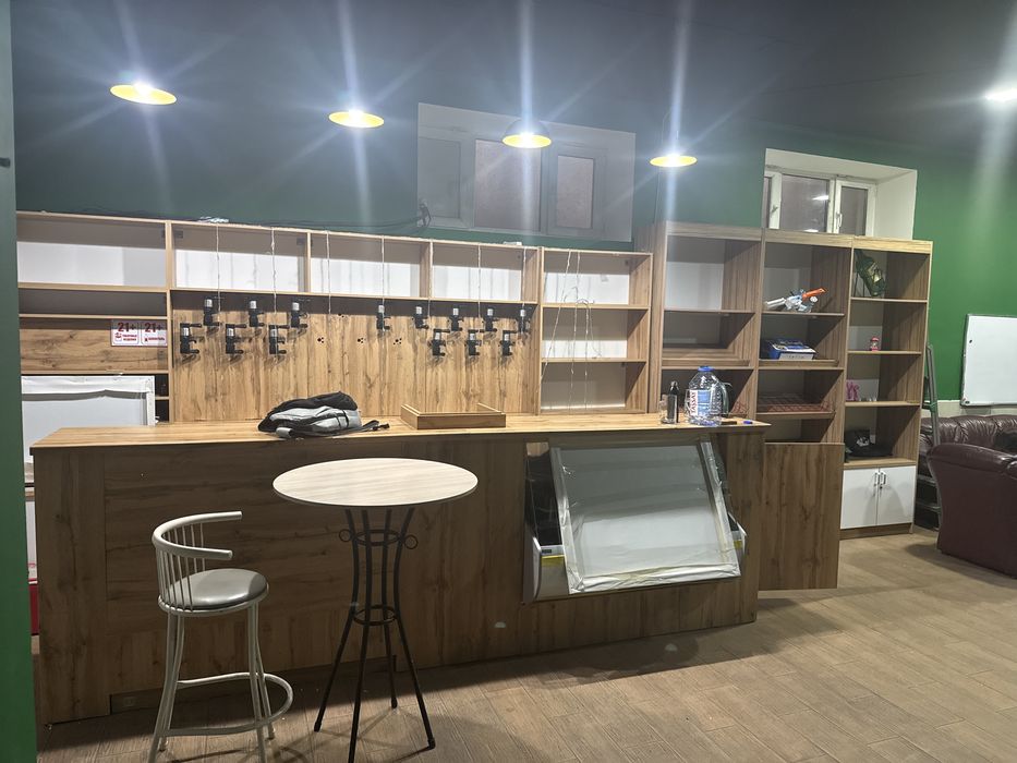 Барная стойка + стелаж