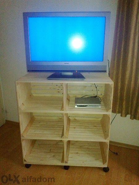 Тв шкаф тип "мебел от щайги"