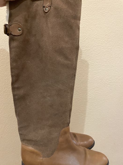 Сапоги кожанные Massimo Dutti, 39 размер
