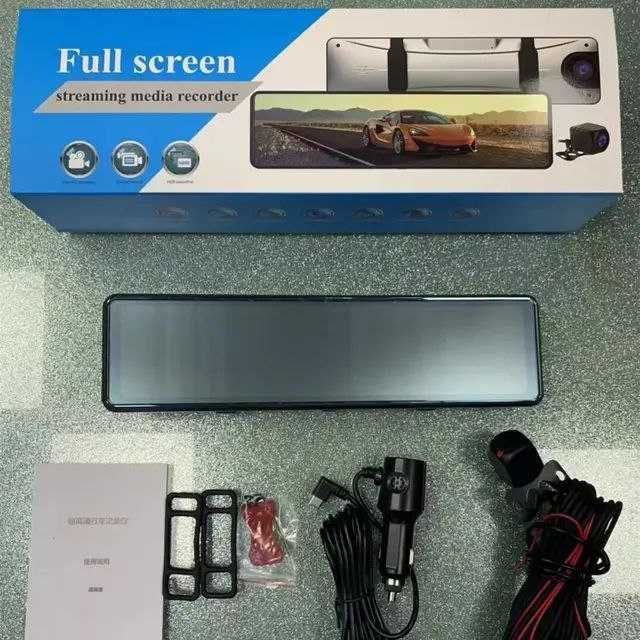 новая видеорегистратор, 4k, 2160р, зеркало заднего вида Fhd 1080