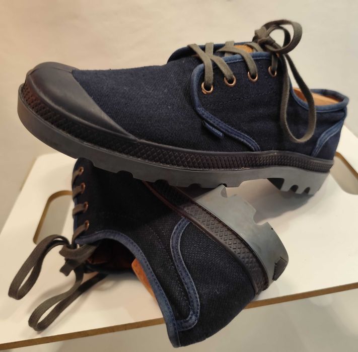 Pantofi sport casual 44 premium Palladium material calitate superioara navy