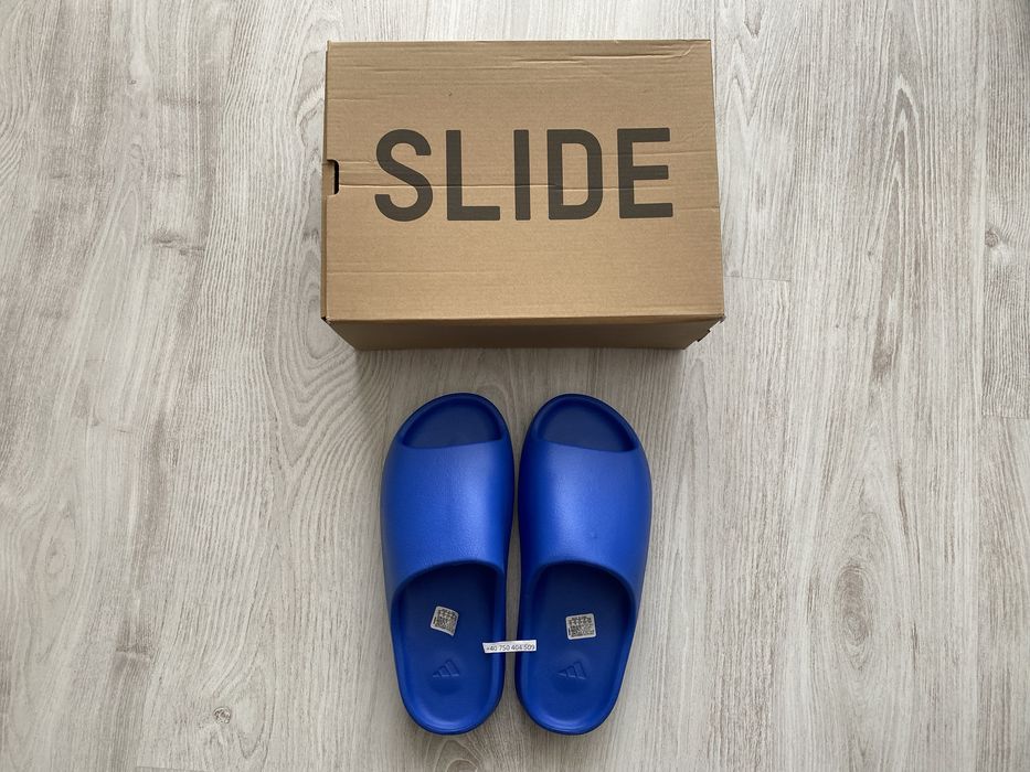 adidas Yeezy Slides Azure Blue 44 / 12 US
