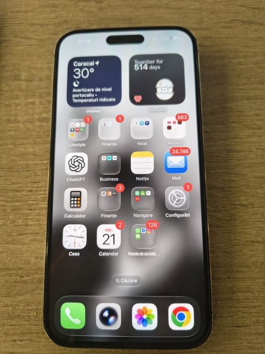iPhone 14 Pro Max Midnight Purple 256 GB stare perfecta 10/10 estetic și functional