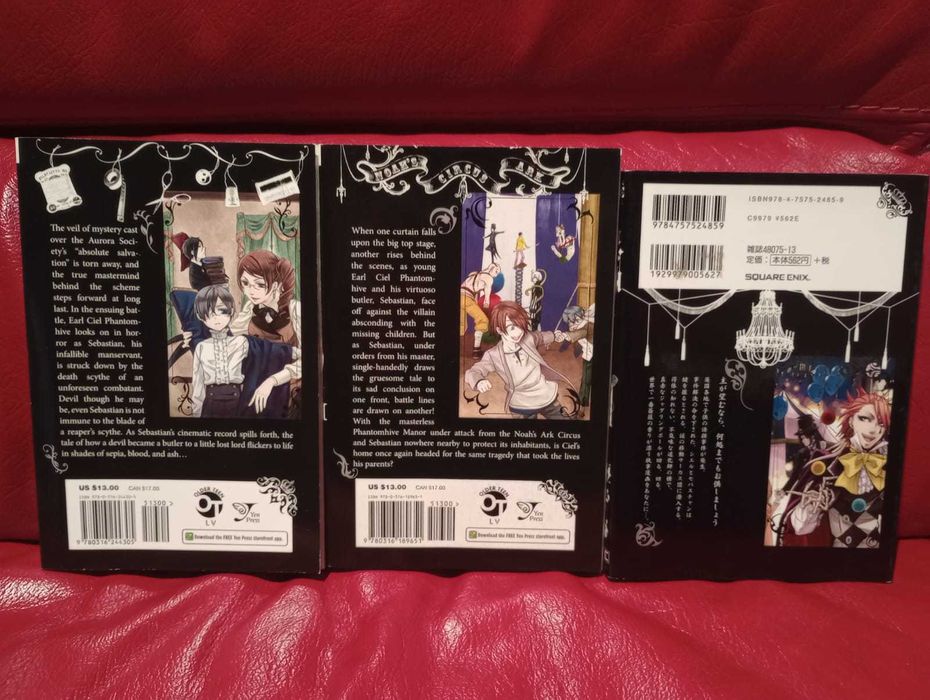 Set 3 manga Black Butler