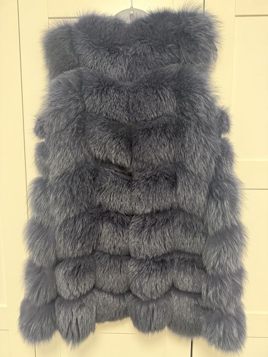 Vesta din blana naturala de vulpe