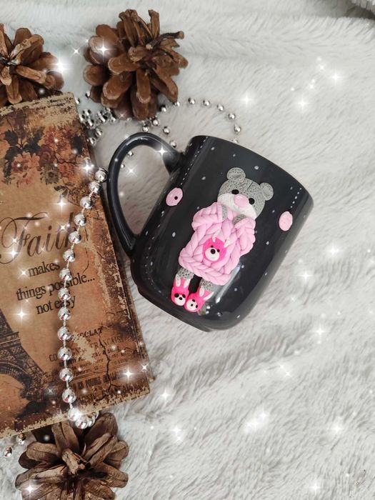 Ръчно изработени чаши от полимерна глина