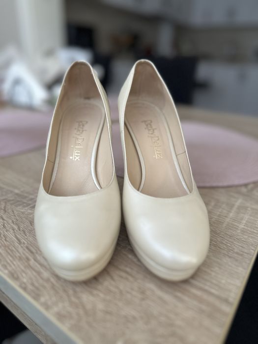 Pantofi stiletto Derby Lux piele-37