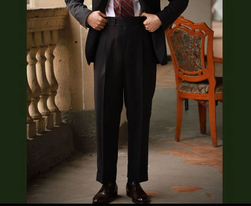 Брюки черные мужские (слаксы)