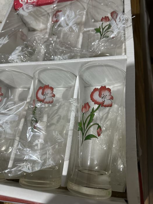 Китайские бокалы 2 набора по 6 штук новые