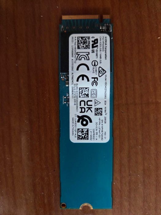 M2 NVMe SSD Kioxia (Toshiba) 256gb