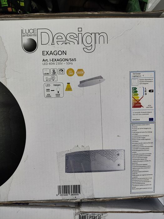 Vand lustra led Luce Design I-EXAGON/S65 40w