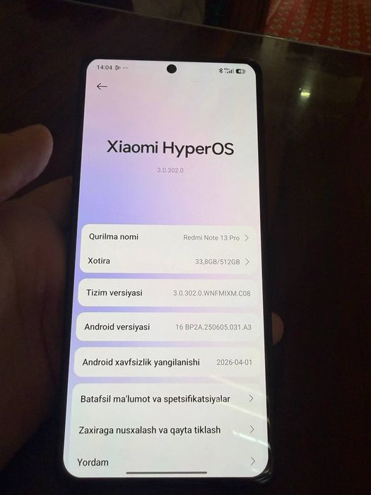 Redmi note 13 pro 512 gb sroshna 1.800