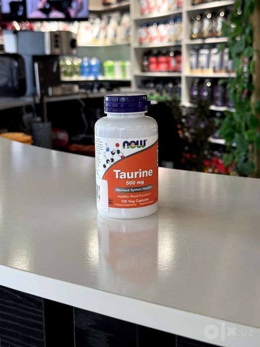 Now taurine 500 mg 100 veg capsules
