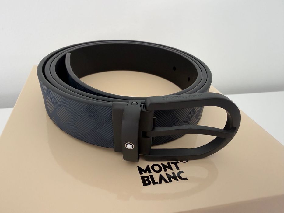 Curea Montblanc 220023 Extreme 3.0 reversibila albastru negru