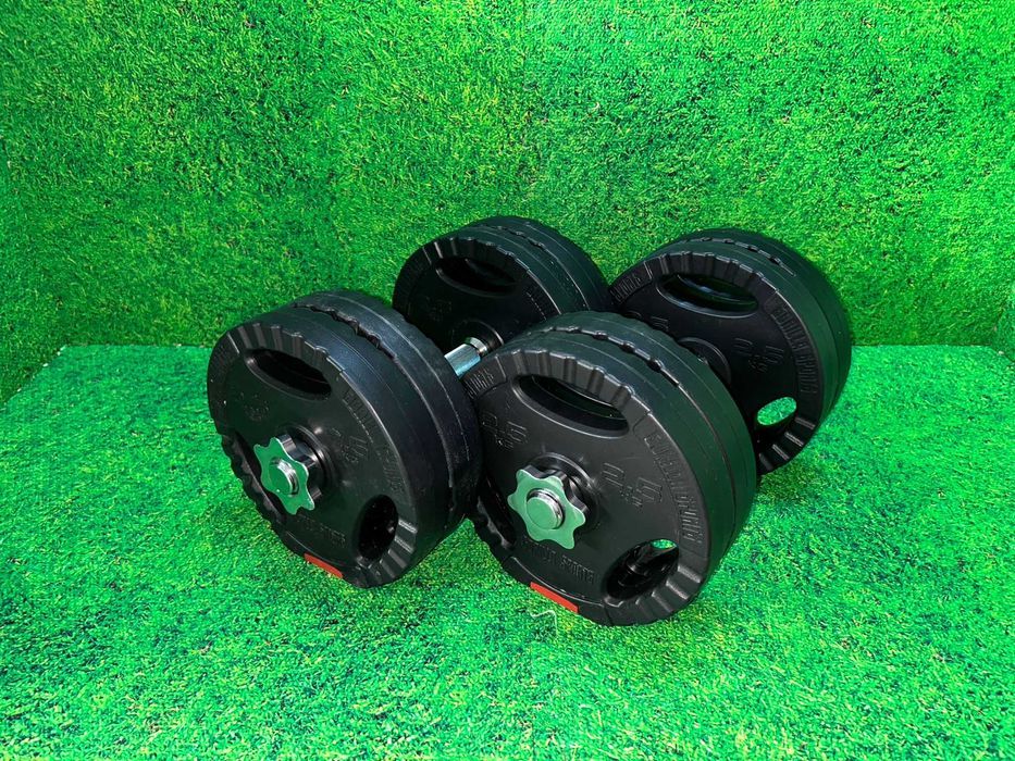 Set gantere discuri cu grip din ciment 25kg 30/31 mm