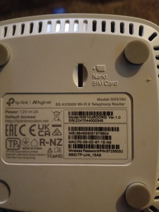 tp link nx510v wifi router