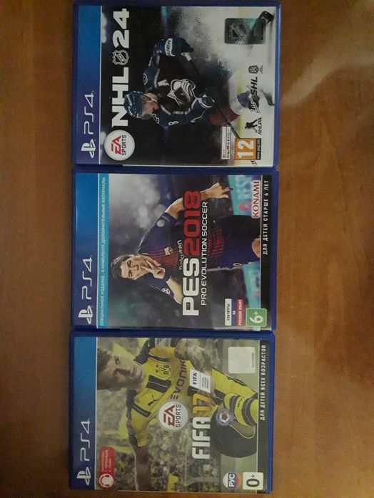 FIFA 17, PES 2018, NHL 24