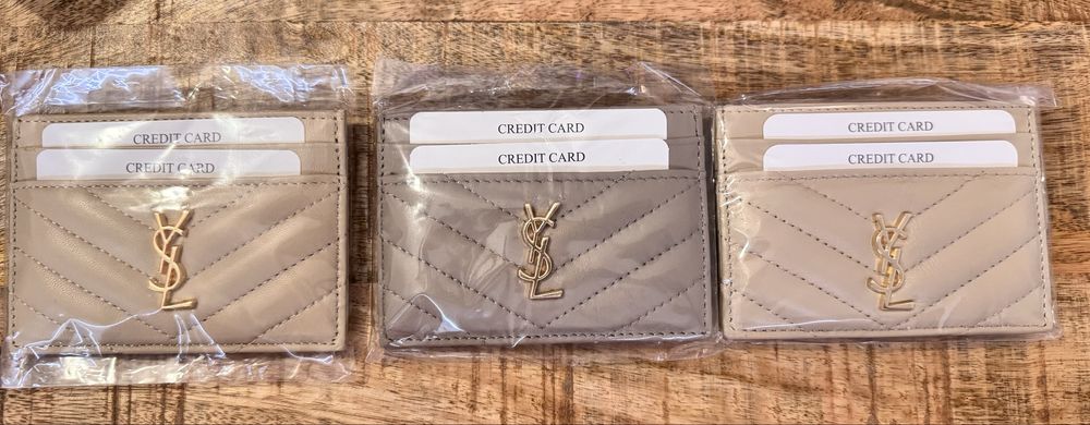 Ест. Кожа Кардхолдъри, cardholder, калъф за документи YSL, Gucci, Chan