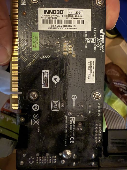 Видеокарта NVidia GT710 1GB