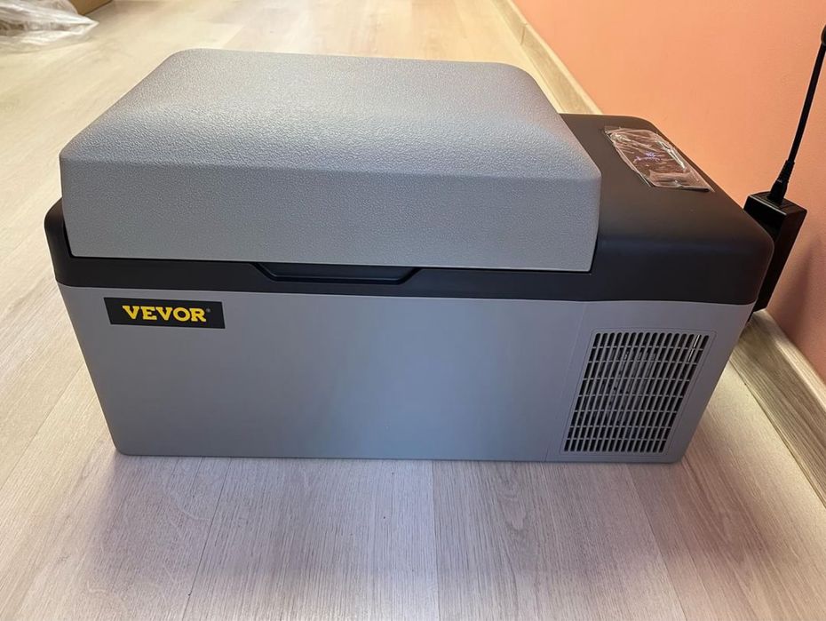 Нов 20L Преносим Фризер и хладилник за кола тир и бус, до -20°C, 12/24V + 220V, Bluetooth, лек и компактен за къмпинг и риболов
