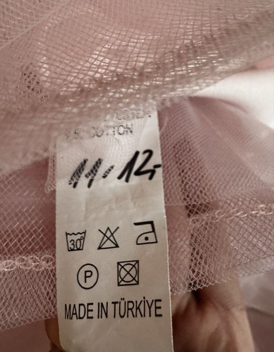 Детска официална розова рокличка