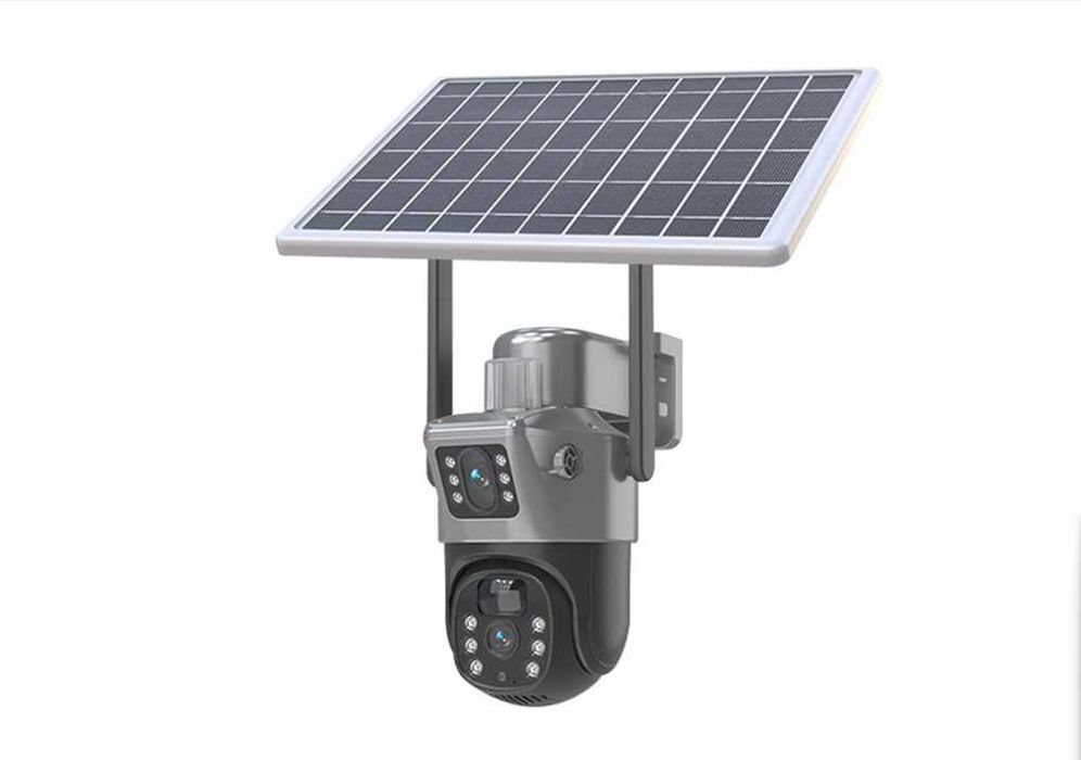 Camera de supraveghere duble Cu panouri Solare si Wi-Fi