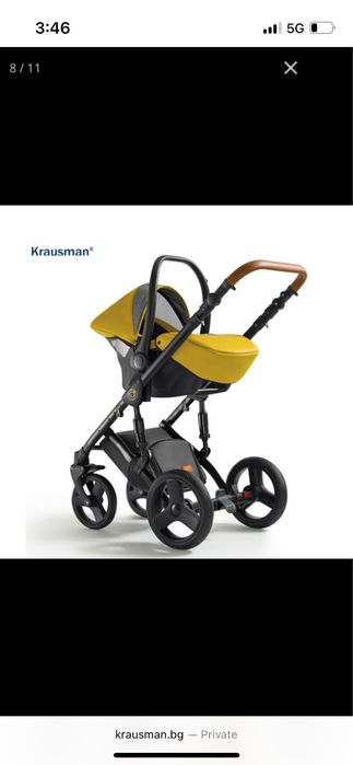 Kоличка 3 в 1 Krausman, Nexxo Yellow