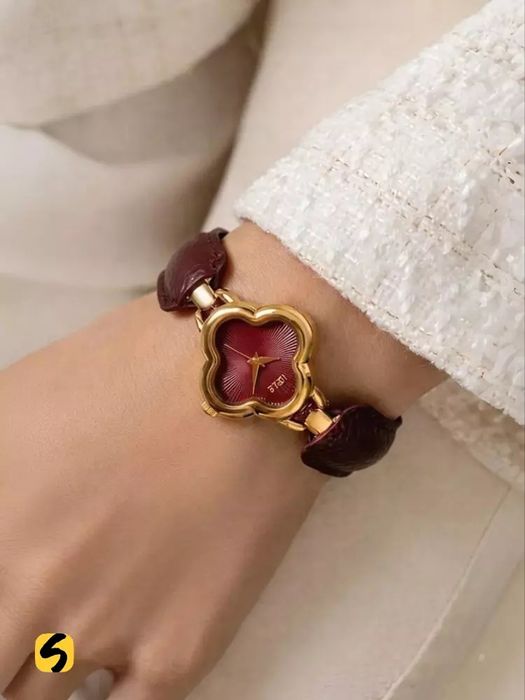 Ayollar qo‘l soati, kvars mexanizm, eko-charm tasma