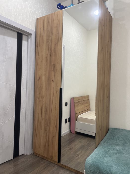 Распашной шкаф “Норд” Россия 2-х створч., 100x223х51 см, коричневый