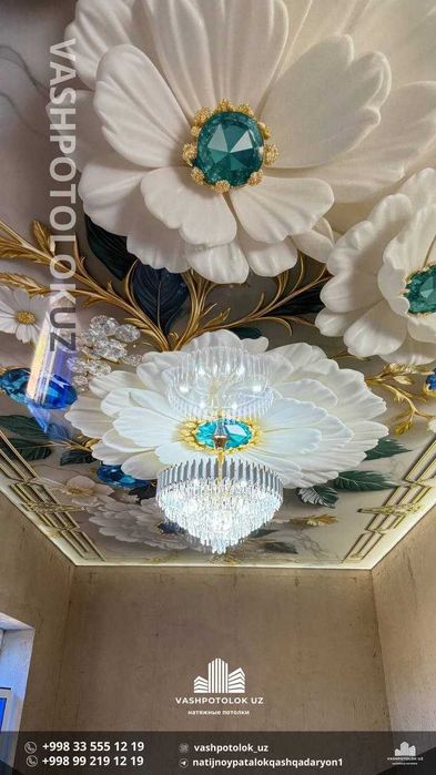 Natijnoy potolok o‘rnatish | Chiroqchi tumani