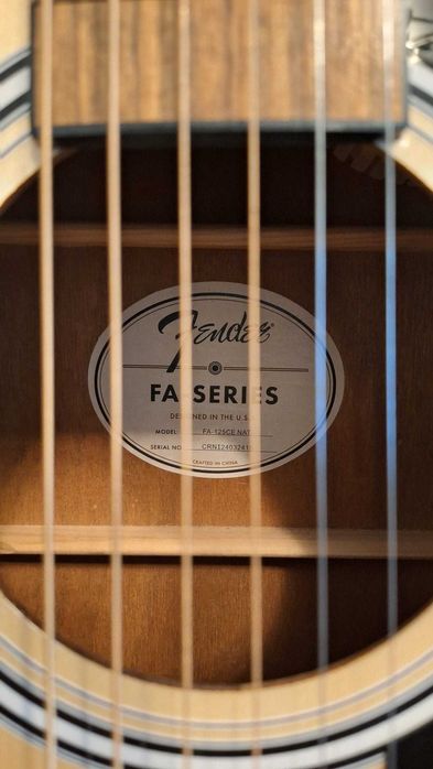 Chitara electroacustica Fender FA-125CE NAT (Upgrade Grover & Graphtech + Husa)
