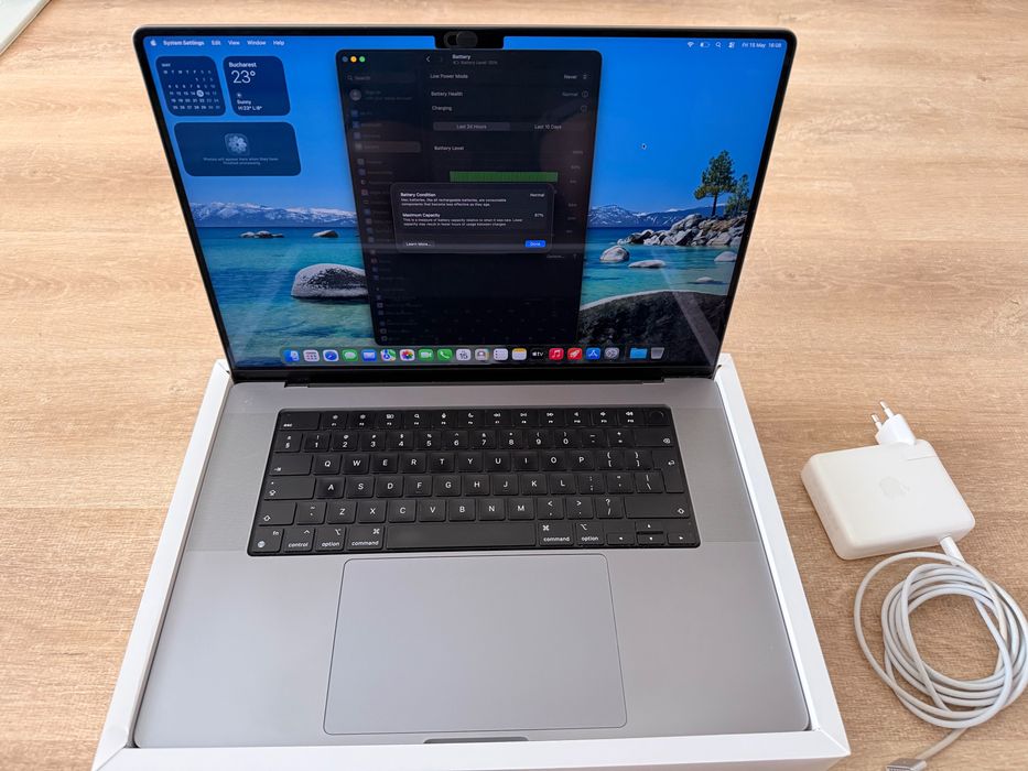 MacBook M1 Pro 16 inch, 16 GB RAM, 512 GB SSD Liquid Retina XDR Display 87% battery maximum capacity