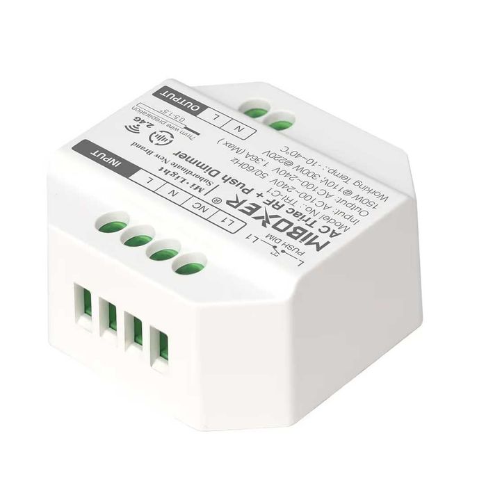 Miboxer Modul Dimmer TRIAC RF și Control PUSH pentru LED-uri Dimmabile