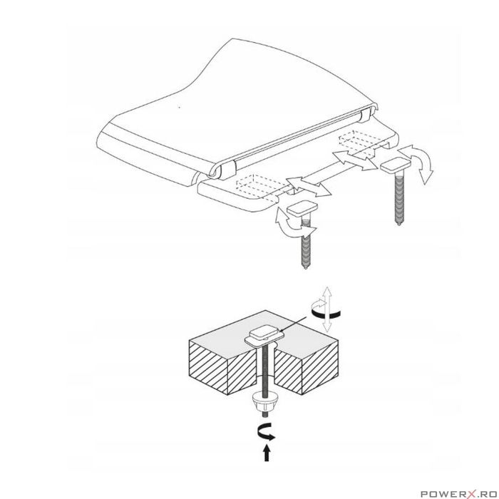 Capac wc, model standard, negru, cersanit, Sepio