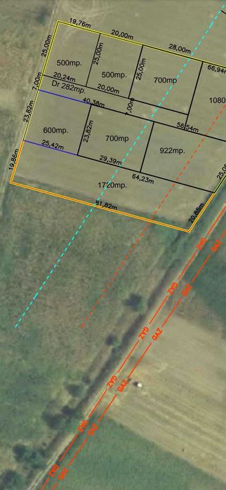 Vând teren 1700 m pătrați oraș Bacia