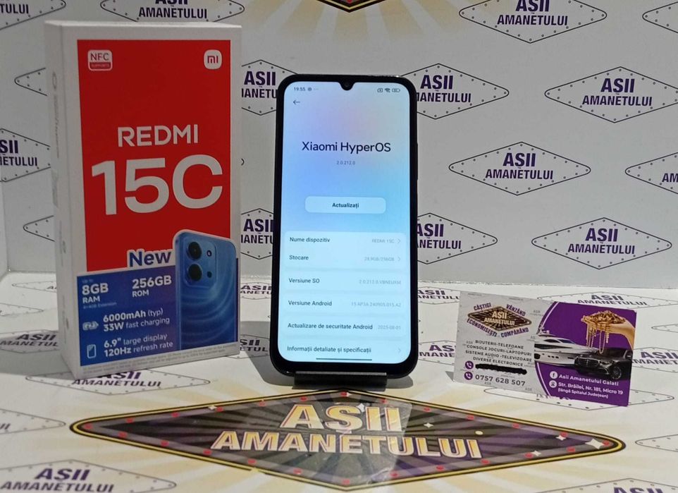 Asii Amanetului-REDMI 15C dual sim, ca NOU, 256GB, 8GB RAM