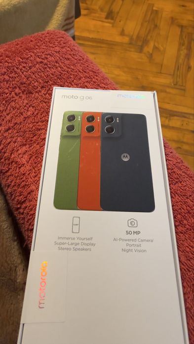 Нова - Motorola мото G06 + powerbank+ слушалки -комлет промоция