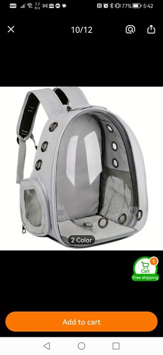 Rucsac transport pisici - nou