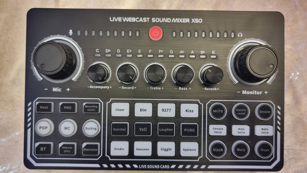 Zvuk kartasi. Ovoz kartasi. Ovoz yozish kartasi, sound mixer x50