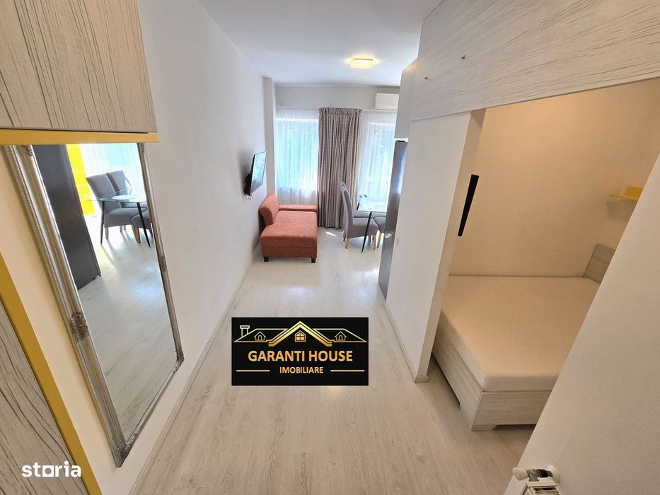 Bloc nou, apartament cu o camera, etaj 1, mobilat, 280€/Luna