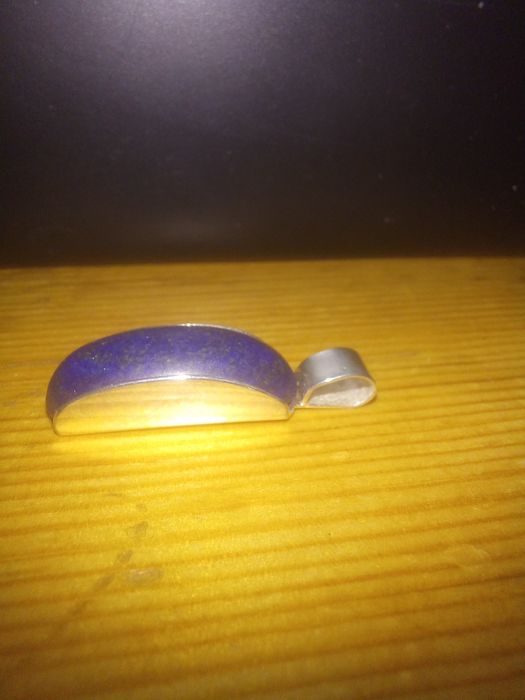 Серебряный кулоны с натуральный камень лазуритный