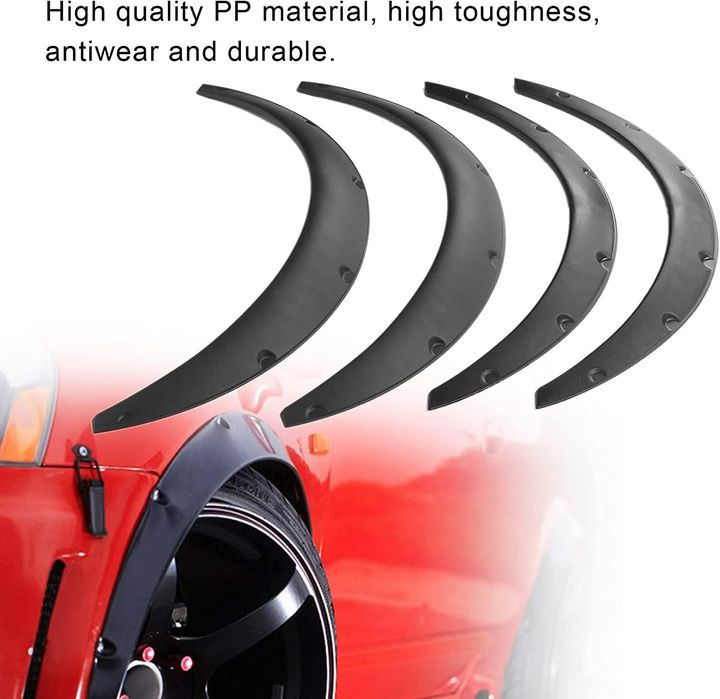 раздувки,разширители,вежди за калници  pvc предни + задни  4 броя ...