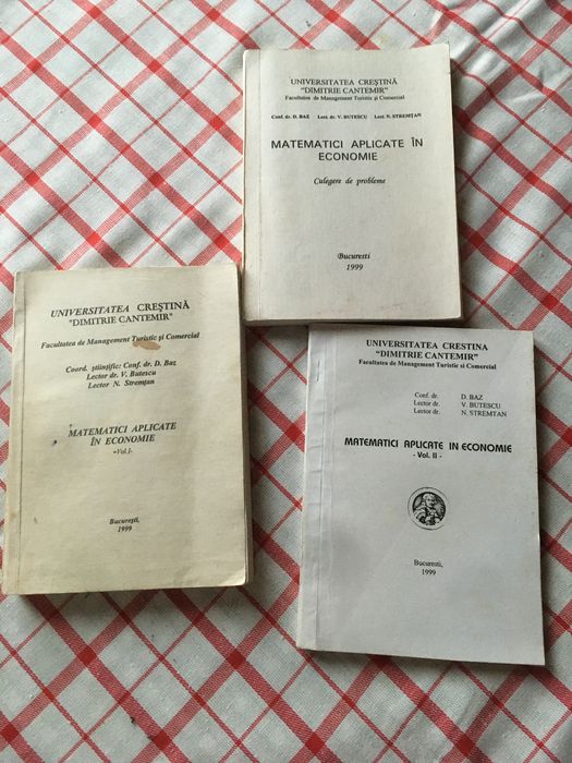 Carti matematica aplicata in economie