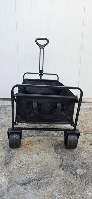 Сгъваема количка с широки гуми - идеална за пясък и неравни терени