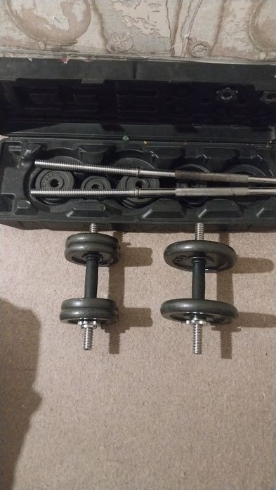 Гантели в сборе с кейсом