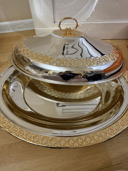 Блюдо для бешбармака с крышкой