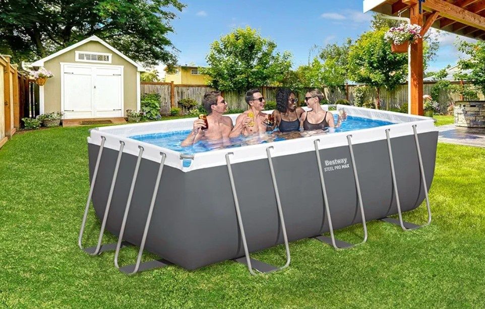 НОВ Луксозен Басейн с пясъчна помпа BESTWAY 4.12м-2.01м-1.22м. Гаранци